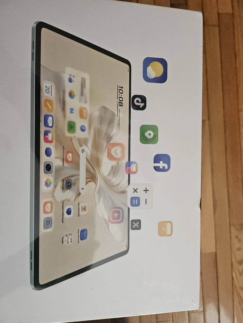 Gray Tablet with Large Display and Slim Bezel